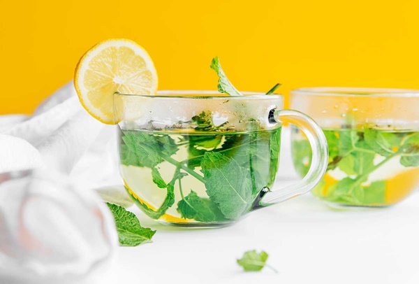 Uống trà từ lá bạc hà có thể giúp hơi thở trở nên thơm mát